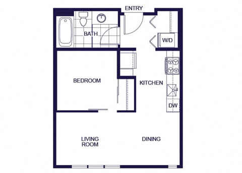 A01 Floorplan Image at Q21 Apartments in Portland OR
